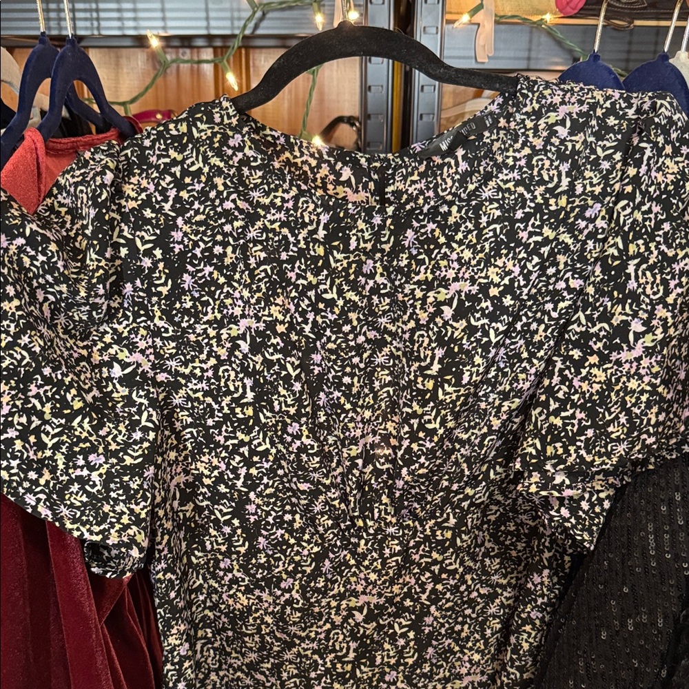 Missguided Floral Black Women's dress
